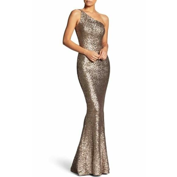 Dress the Population Dresses & Skirts - NWOT Dress the Population Bella One Shoulder Mermaid Gown Size Small